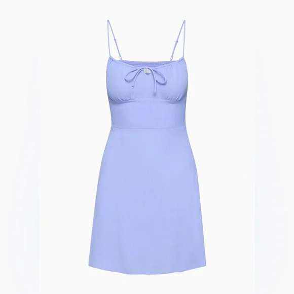 Aritzia Wilfred Bellow Mini Dress- Tie-Front Paisley Dress - Picture 9 of 11